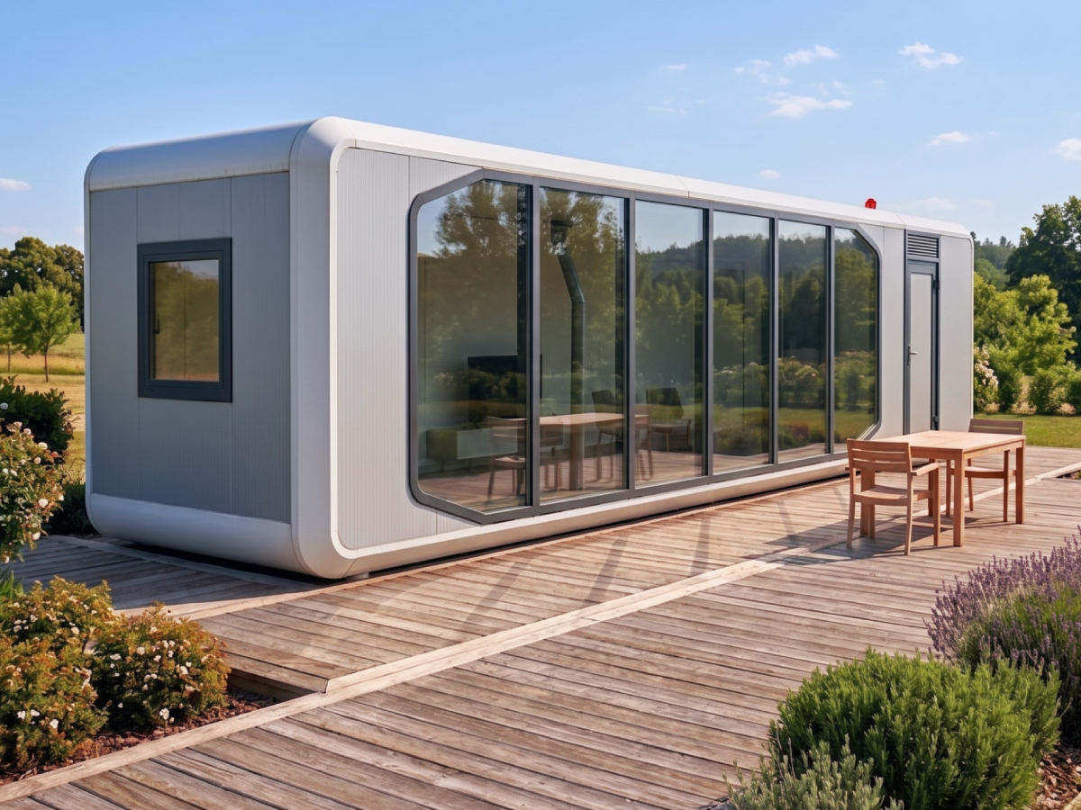 Modelo Smart Plus da ModuCasa em cenário externo